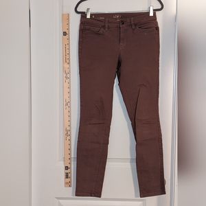 Mauve curvy skinny jeans
